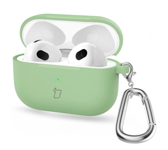 Etui na słuchawki Bizon Case Headphone Silicone do AirPods 4 Jasnozielony