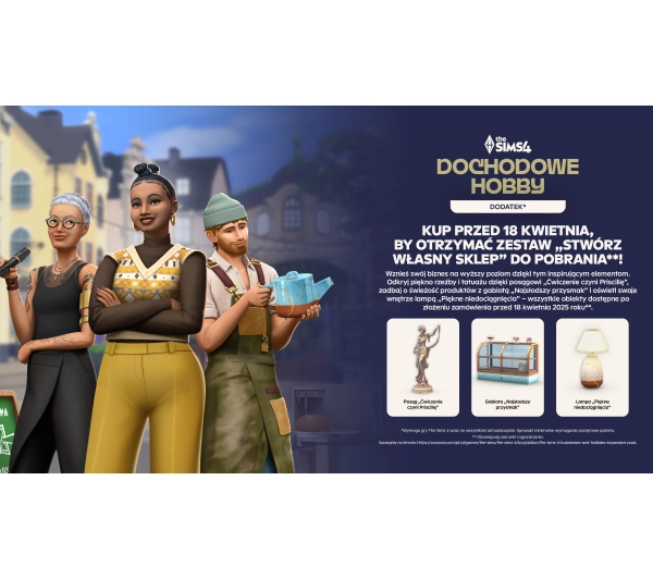 The Sims 4: Dochodowe Hobby Dodatek do gry na PC