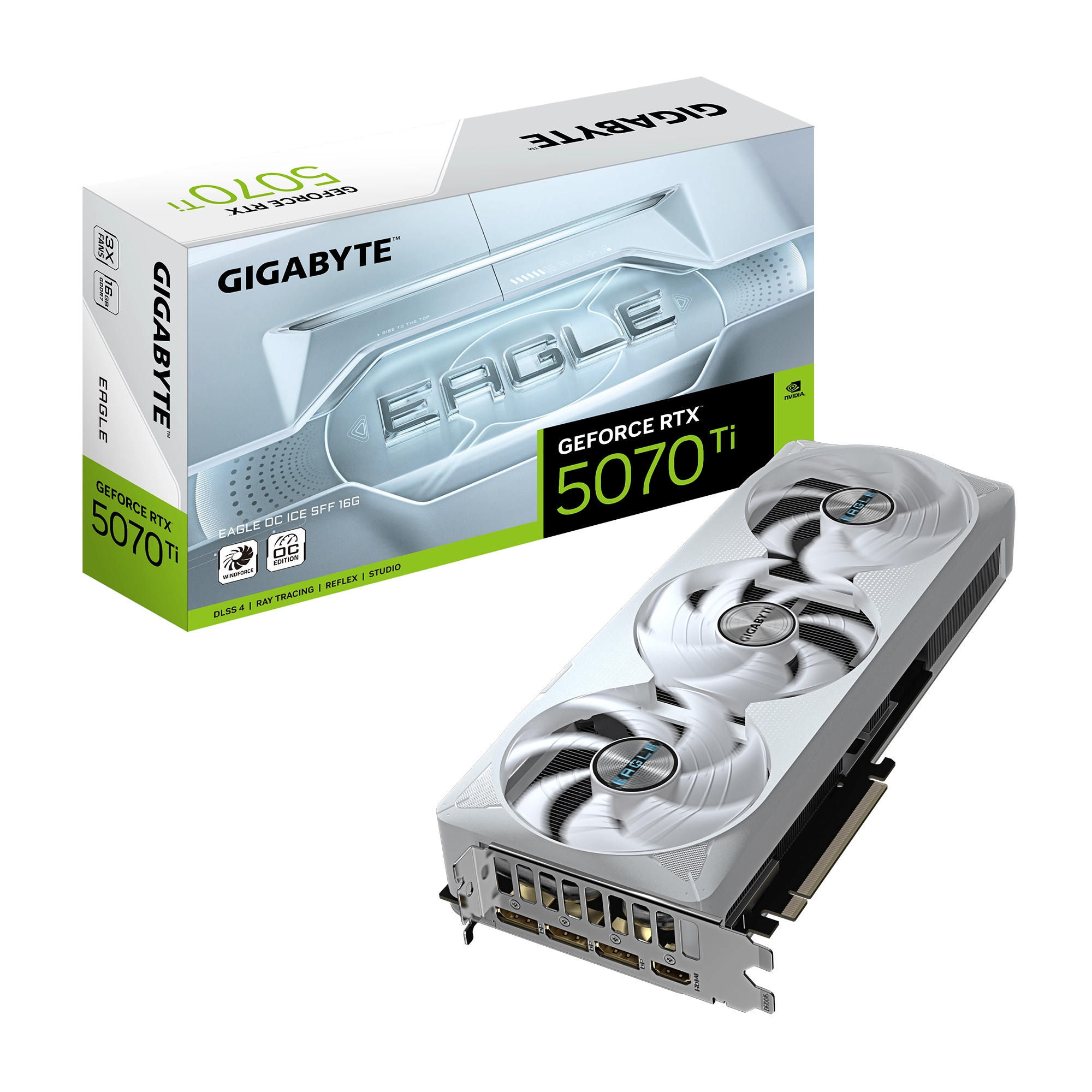 Karta graficzna Gigabyte GeForce RTX 5070 Ti EAGLE OC ICE SFF 16GB GDDR7 256bit DLSS 4