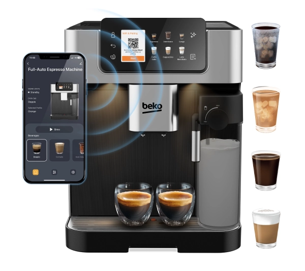 Ekspresy do kawy ciśnieniowe - Beko CaffeExperto CEG7348X Kawa mrożona