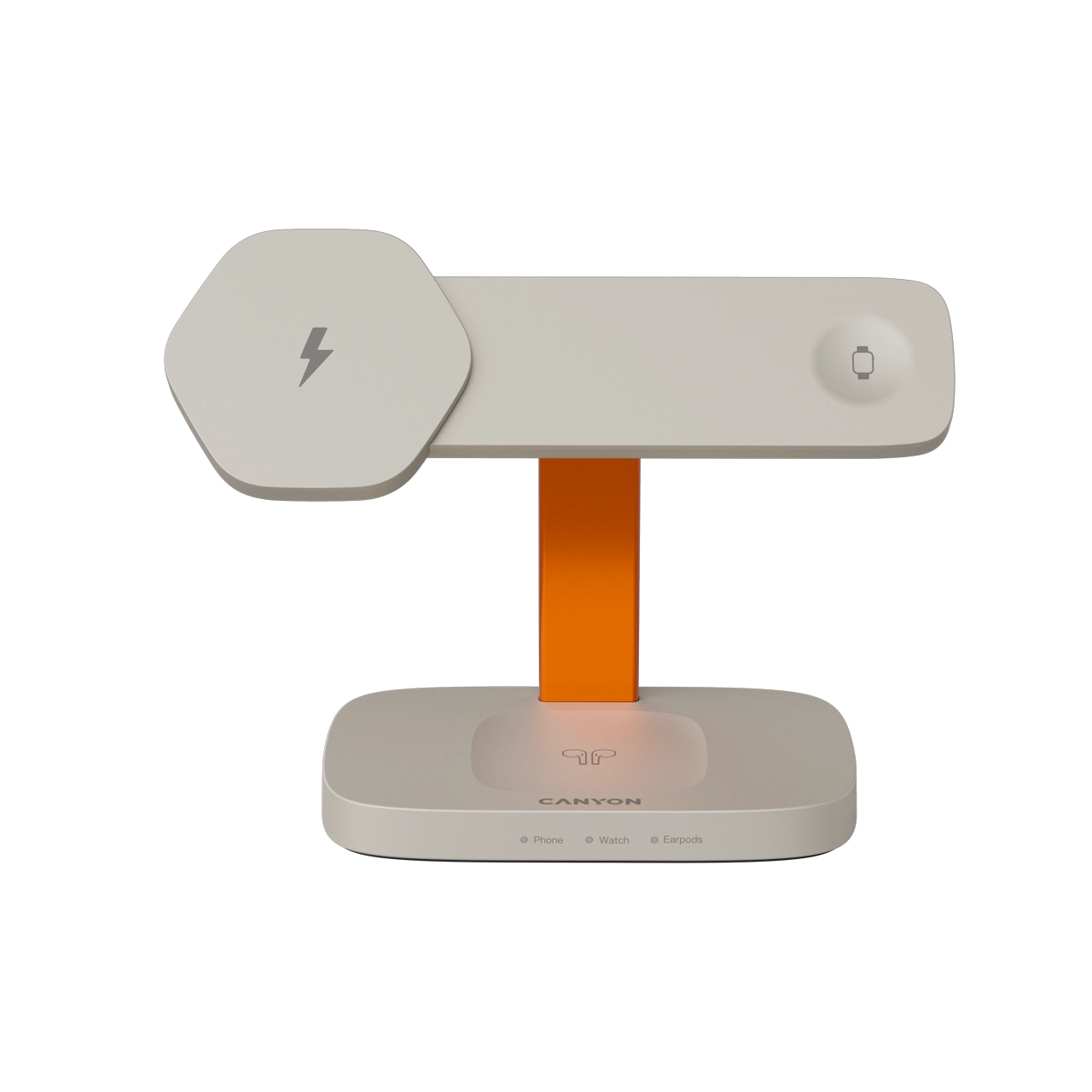 Ładowarka indukcyjna Canyon Hexagon 310 3w1 24W Beżowo-pomarańczowy