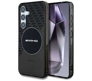Mercedes-Benz Transparent Rhombs MagSafe do Galaxy S25 Czarny