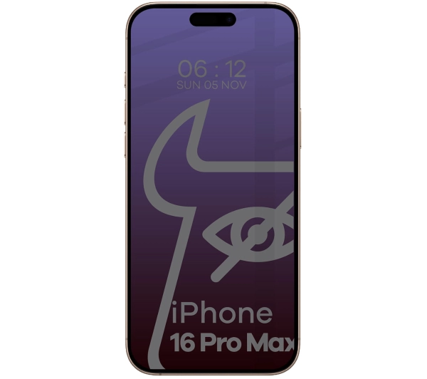 Bizon prywatyzujące pełne Edge Shadow do iPhone 16 Pro Max Przyciemniane