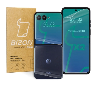 Bizon na tył i przód Hydrogel Set do Motorola Razr 50 Ultra