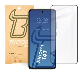 Szkło hartowane Bizon pełne Edge 2 do Xiaomi 14T