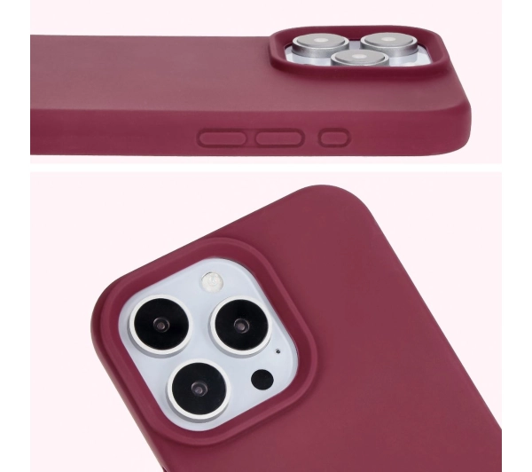 Bizon Silikonowe Soft do iPhone 16 Pro Max Ciemno-fioletowy