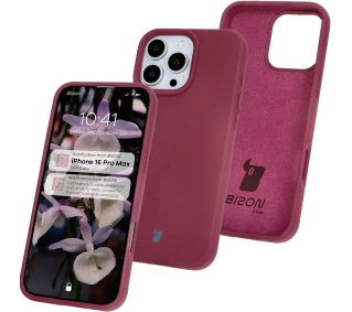 Bizon Silikonowe Soft do iPhone 16 Pro Max Ciemno-fioletowy