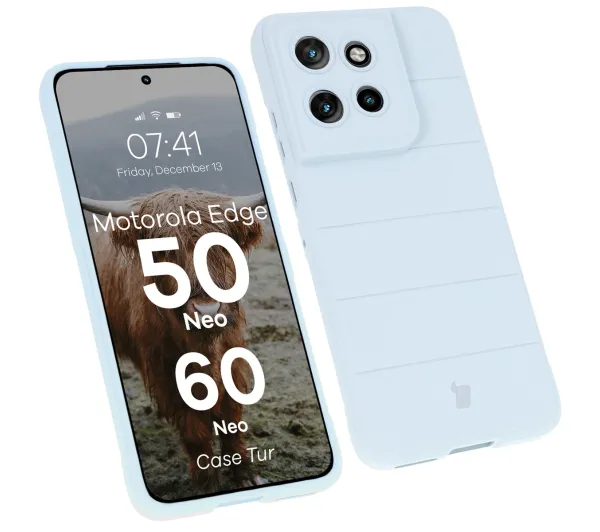 Bizon Tur do Motorola Edge 50 Neo/60 Neo Jasnoniebieski
