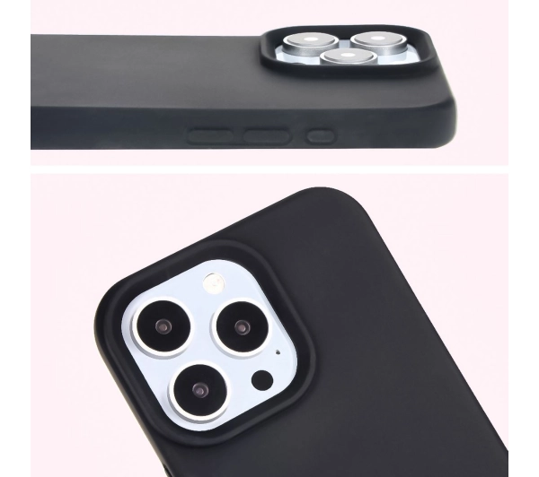 Bizon Silikonowe Soft do iPhone 16 Pro Max Czarny