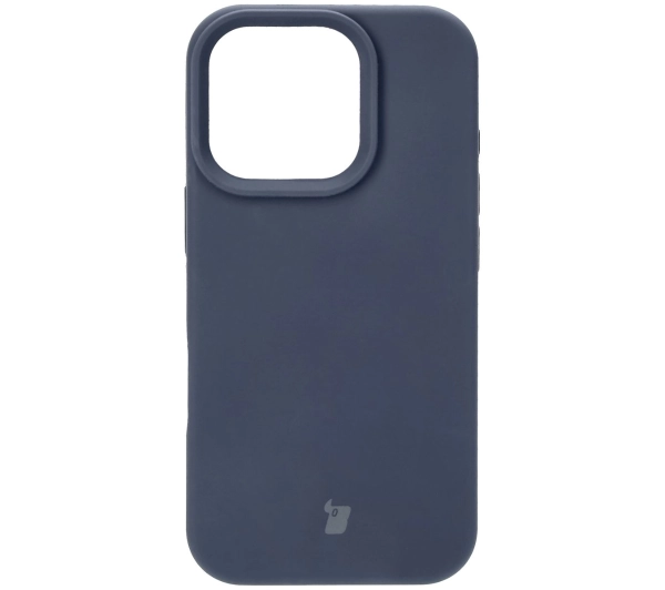 Bizon Silikonowe Soft do iPhone 16 Pro Ciemno-niebieski