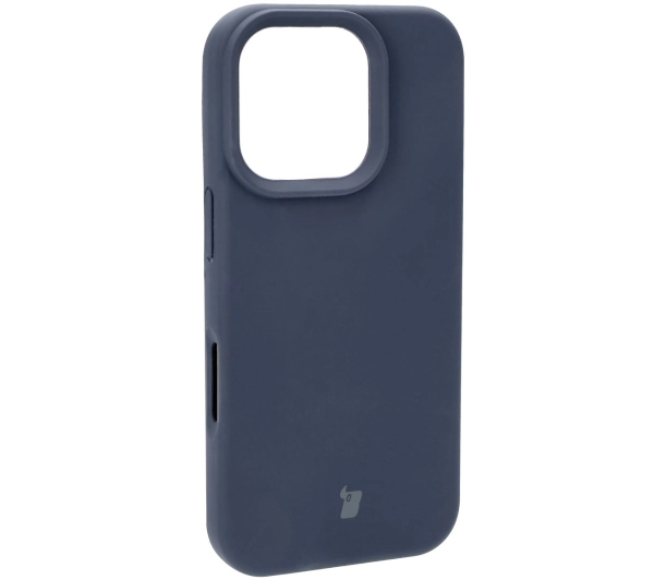 Bizon Silikonowe Soft do iPhone 16 Pro Ciemno-niebieski