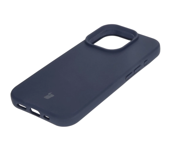 Bizon Silikonowe Soft do iPhone 16 Pro Ciemno-niebieski