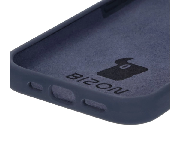 Bizon Silikonowe Soft do iPhone 16 Pro Ciemno-niebieski