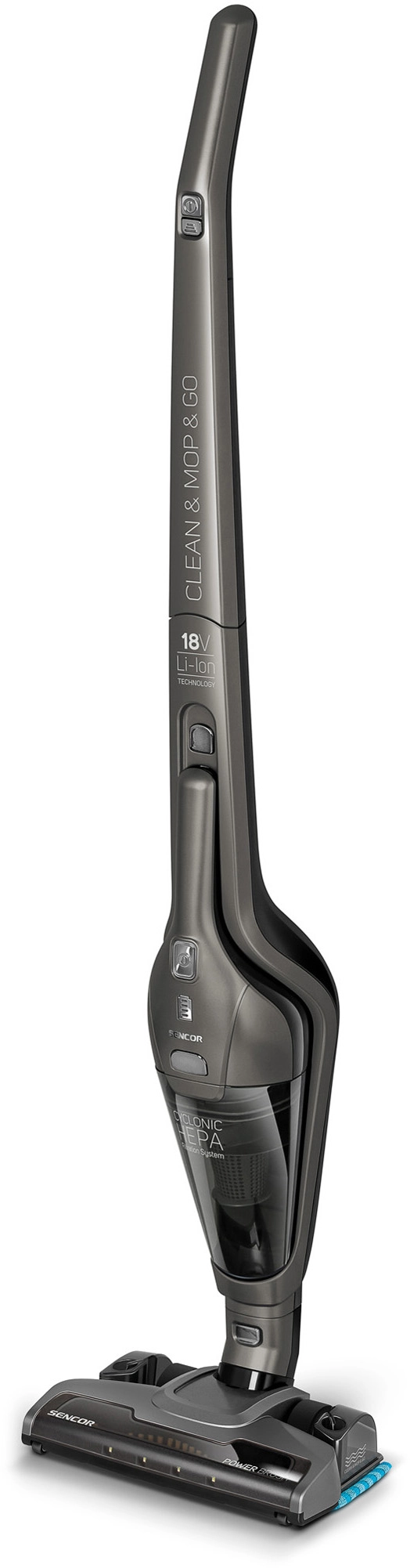 Odkurzacz bezprzewodowy Sencor SVC 0618TI 40min Funkcja mycia Mini elektroszczotka