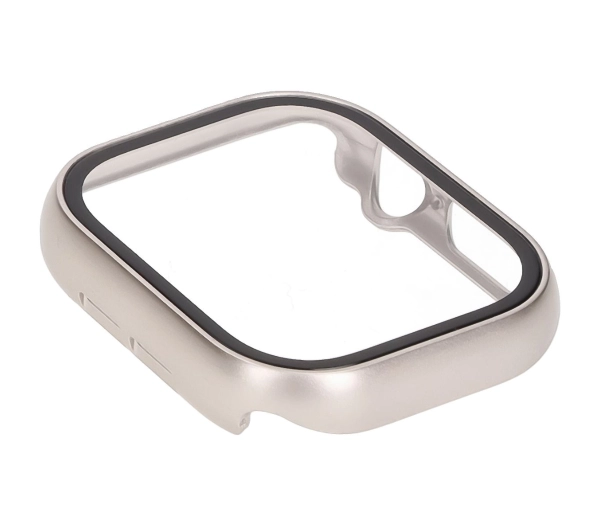 Bizon ze szkłem do Apple Watch 10 42mm Szampańskie