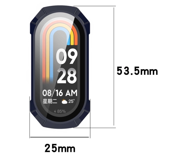 Bizon ze szkłem do Xiaomi Smart Band 9 Niebieski