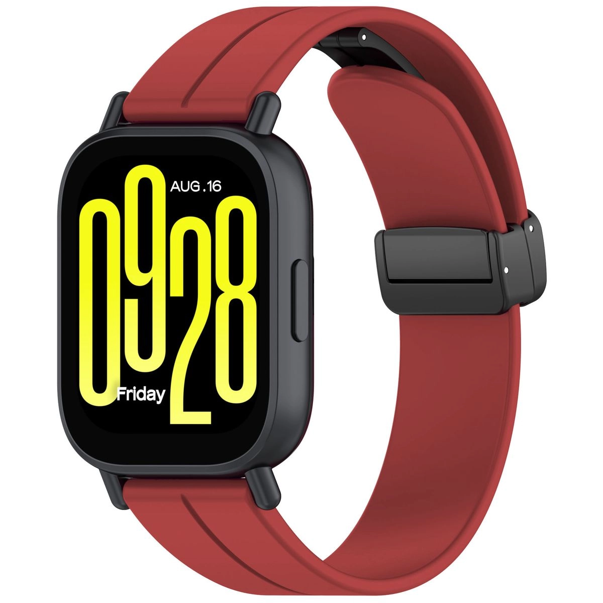 Pasek Bizon Strap Watch Silicone L 22mm do smartwatcha Burgundowy