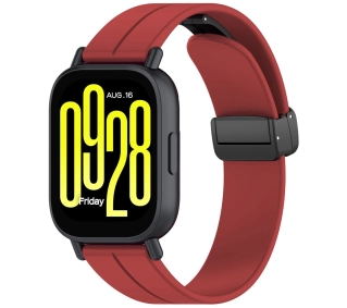 Bizon Strap Watch Silicone L 22mm do smartwatcha Burgundowy