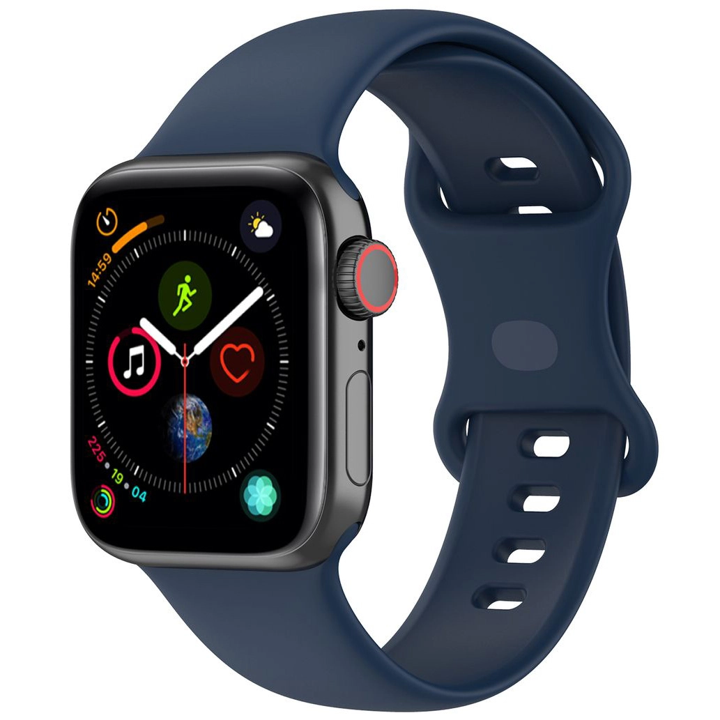 Pasek Bizon Strap Watch Silicone S do Apple Watch 38/40/41/42mm Granatowy