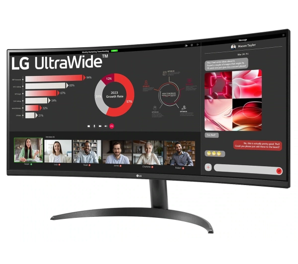LG 34WR50QK-B 34" 3K VA 100Hz 5ms Zakrzywiony - Kup na Raty - RRSO 0%