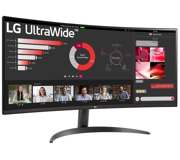 LG 34WR50QK-B 34" 3K VA 100Hz 5ms Zakrzywiony - Kup na Raty - RRSO 0%