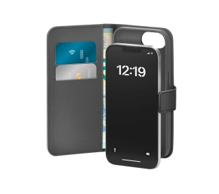 Puro Wallet Stand do iPhone 16e Czarny