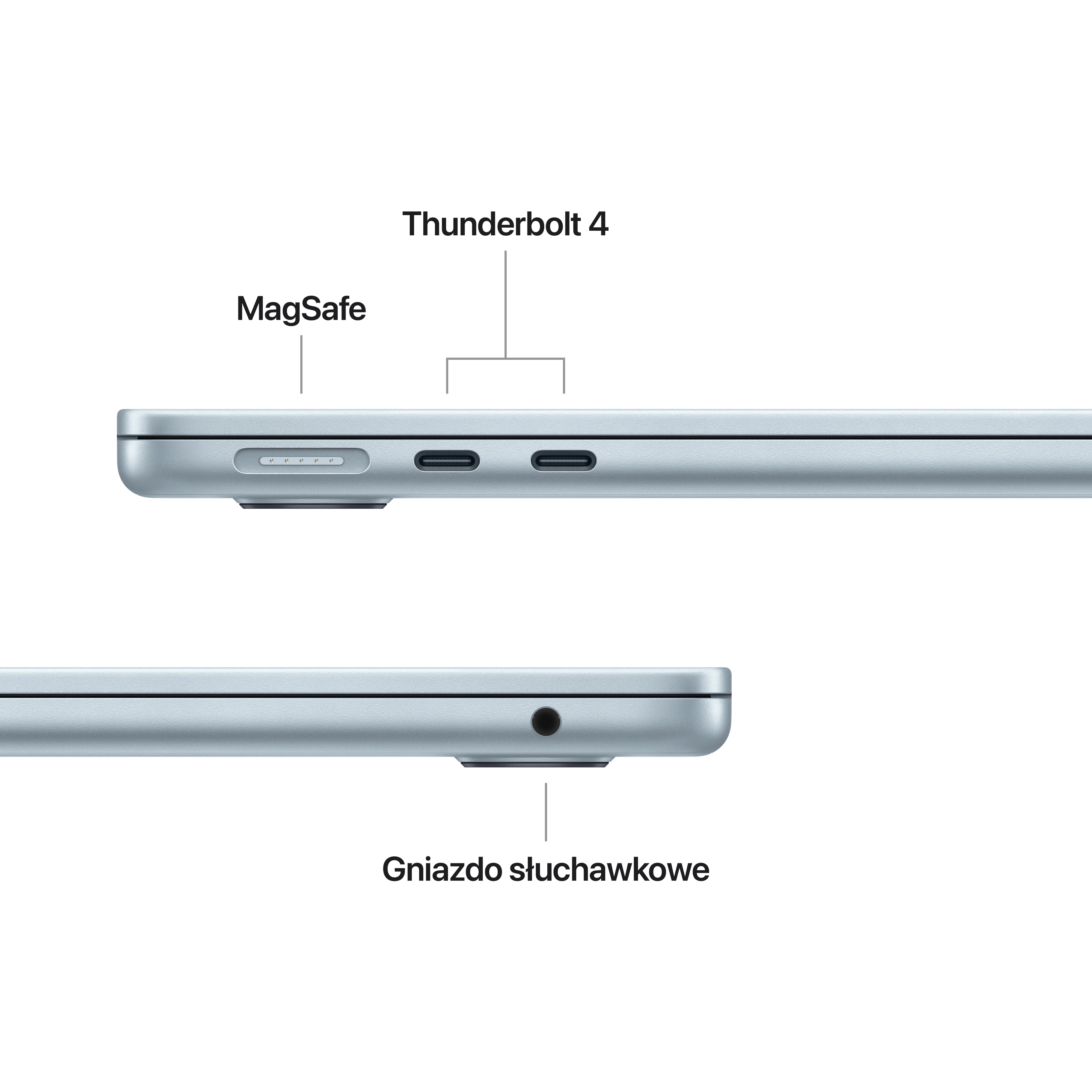 Apple MacBook Air 2025 13,6" M4 16GB RAM 256GB Dysk macOS Błękitny