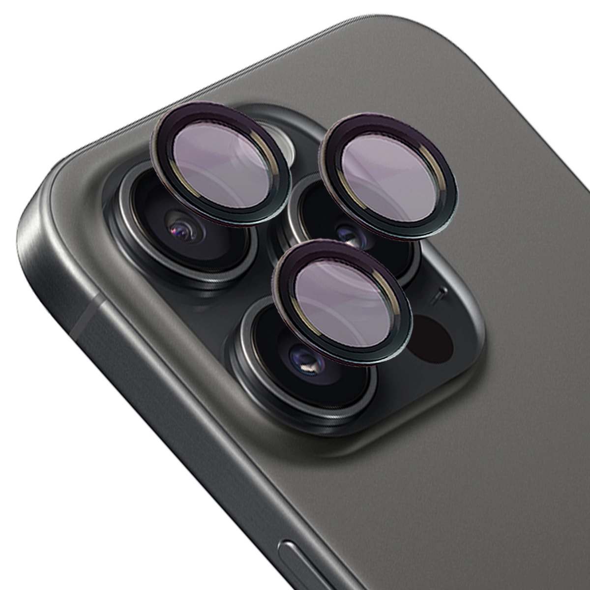 Szkło hartowane Bizon na aparat z aplikatorem Snap Lens do Apple iPhone 15 Pro/15 Pro Max