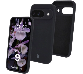 Etui Bizon Silikonowe Soft do Google Pixel 9 Czarny