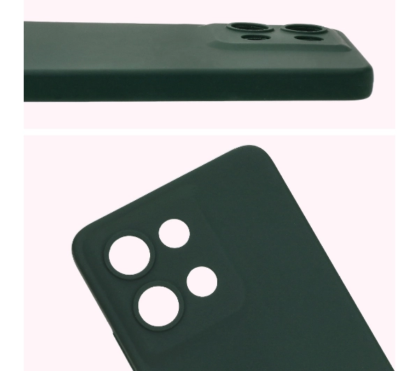Bizon Silikonowe Soft do Motorola Moto G75 5G Ciemnozielony