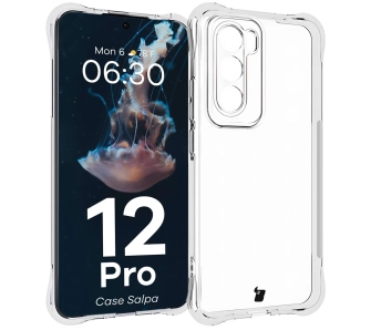 Etui Bizon Elastyczne Salpa do Oppo Reno 12 Pro Przezroczysty