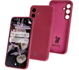 Bizon Silikonowe Soft do Galaxy S24 FE Ciemno-fioletowy