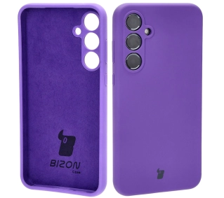 Bizon Silikonowe Soft do Galaxy A55 5G Fioletowy