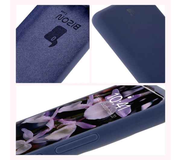 Bizon Silikonowe Soft do Xiaomi Redmi Note 14 Pro Plus 5G Ciemno-niebieski