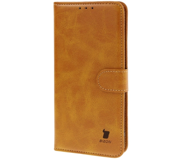 Bizon z klapką Pocket do Xiaomi Redmi Note 14 Pro 5G/Poco X7 Brązowy