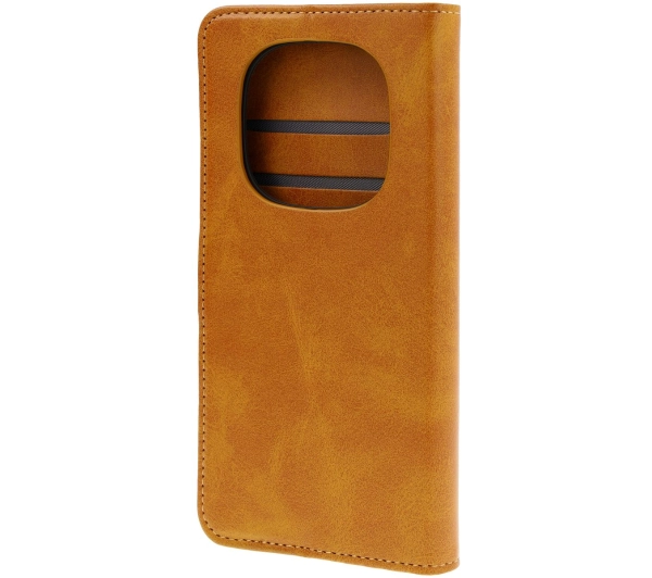 Bizon z klapką Pocket do Xiaomi Redmi Note 14 Pro 5G/Poco X7 Brązowy