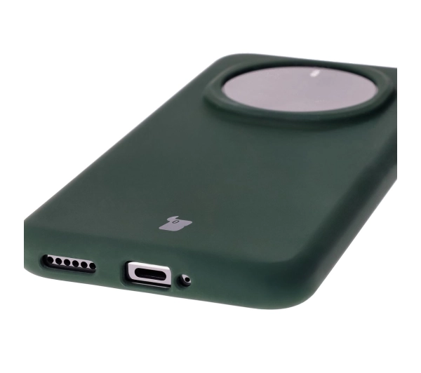 Bizon Silikonowe Soft do Honor Magic7 Pro Ciemnozielony
