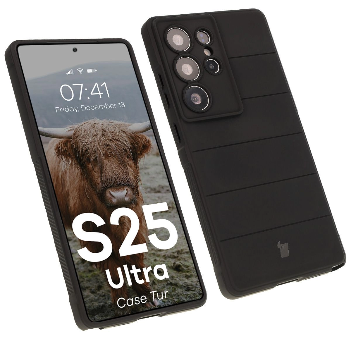 Etui Bizon Tur do Galaxy S25 Ultra Czarny