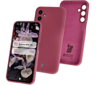 Bizon Silikonowe Soft do Galaxy M35 5G Ciemno-fioletowy