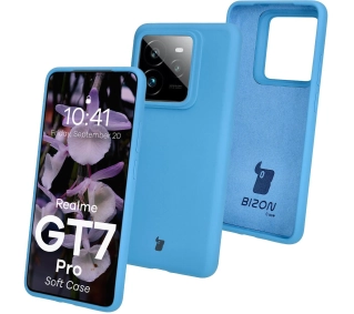 Bizon Silikonowe Soft do Realme GT 7 Pro Niebieski
