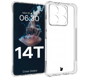 Etui Bizon Elastyczne Salpa do Xiaomi 14T Przezroczysty
