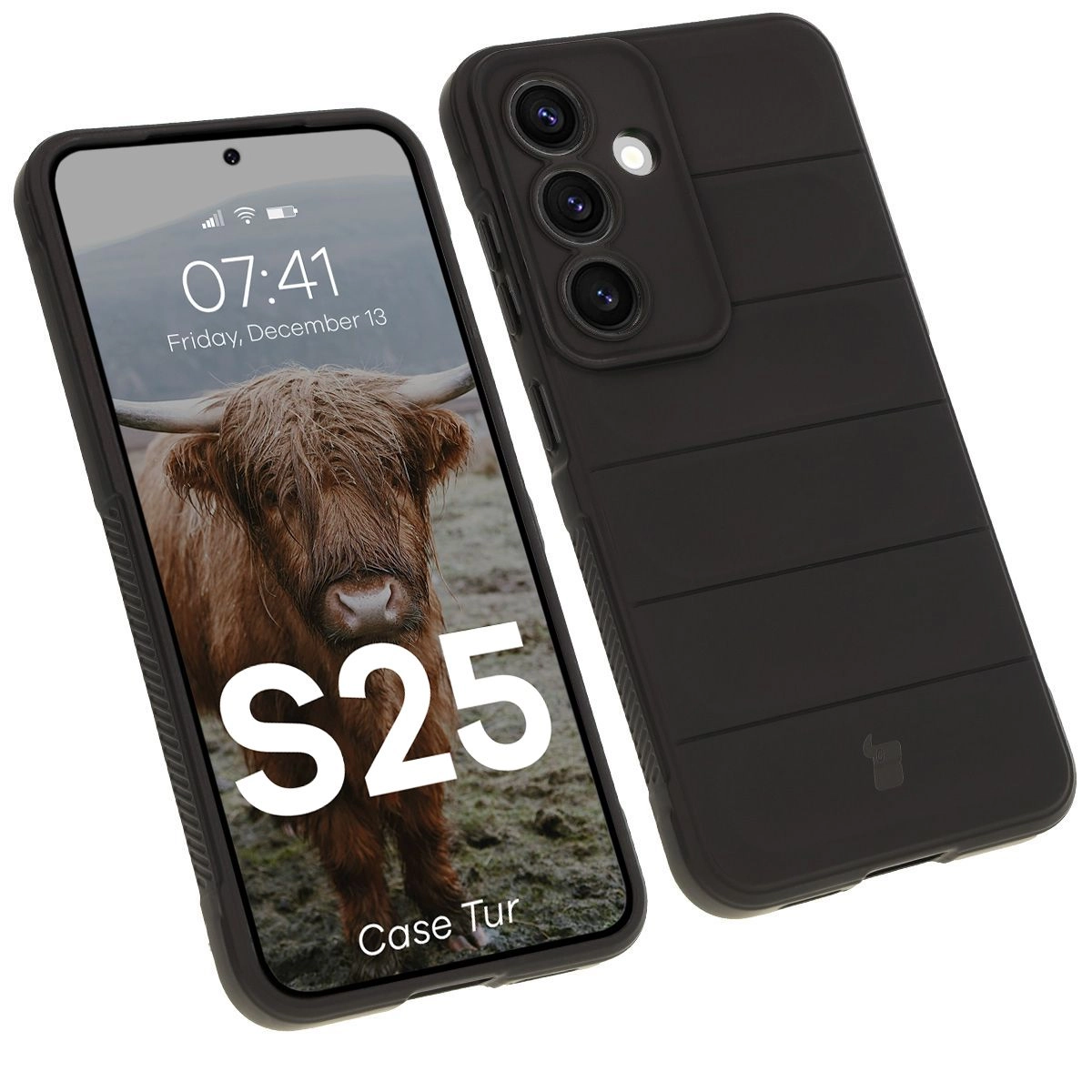 Etui Bizon Tur do Galaxy S25 Czarny