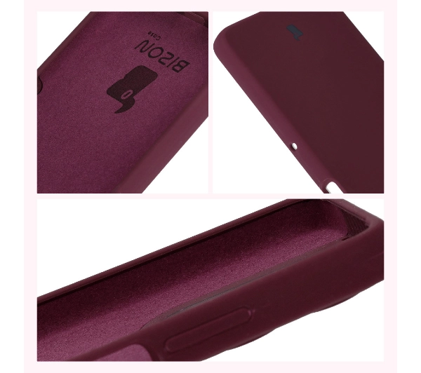 Bizon Silikonowe Soft do Motorola Moto G75 5G Ciemno-fioletowy