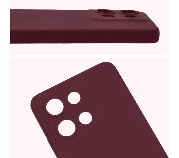 Bizon Silikonowe Soft do Motorola Moto G75 5G Ciemno-fioletowy
