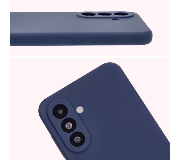 Bizon Silikonowe Soft do Galaxy A36 5G Ciemno-niebieski