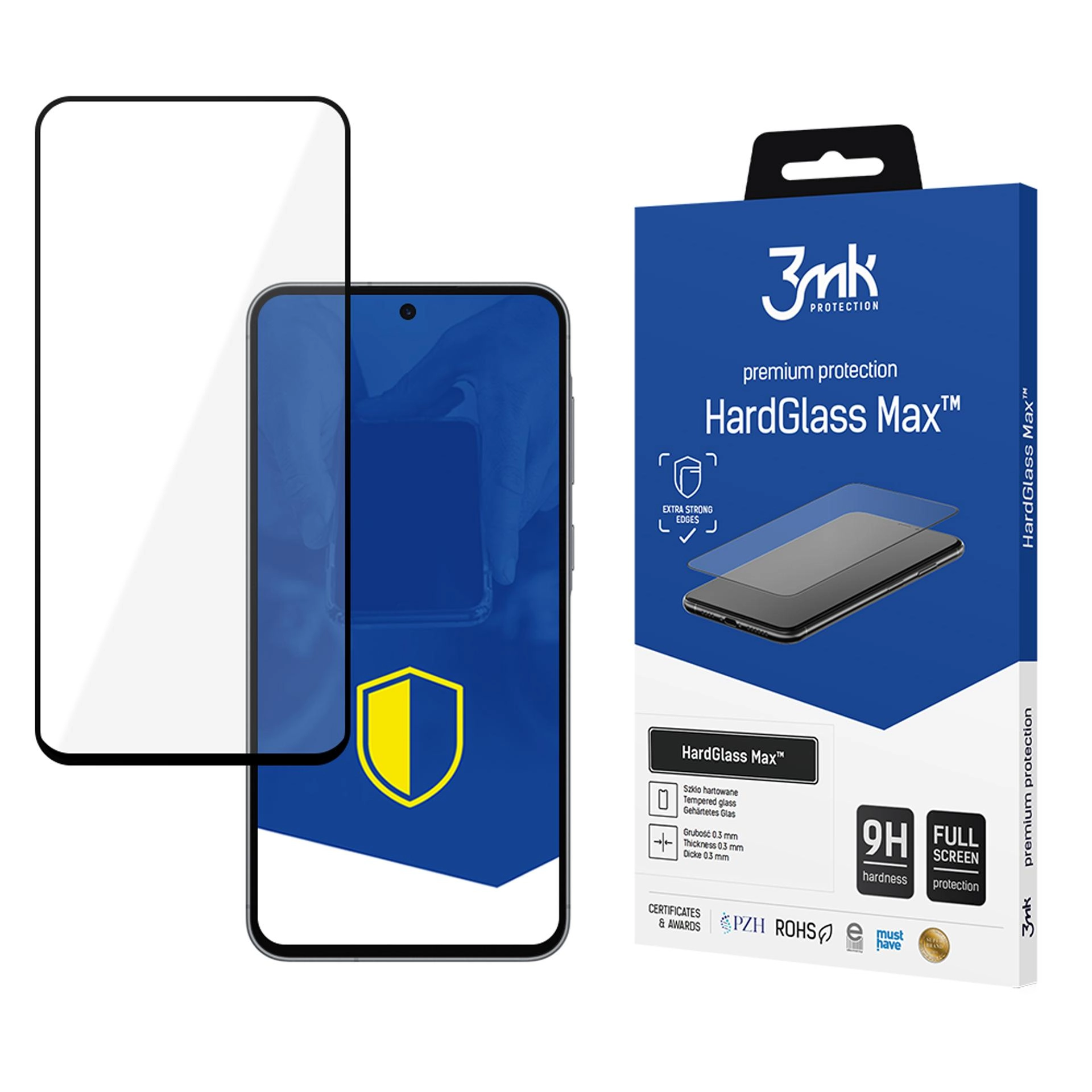 Szkło hartowane 3mk HardGlass Max Galaxy A36/A56 Czarny