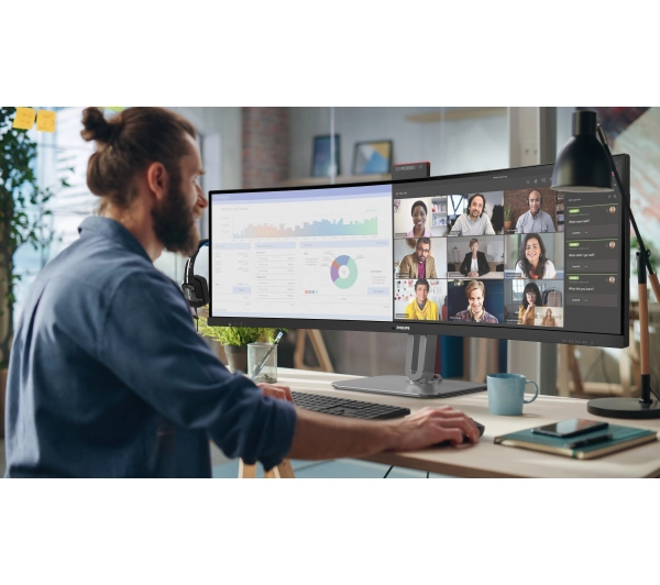 Philips 49B2U6900CH/00 z kamerą 49" 5K VA 75Hz 4ms Zakrzywiony - Kup na Raty - RRSO 0%