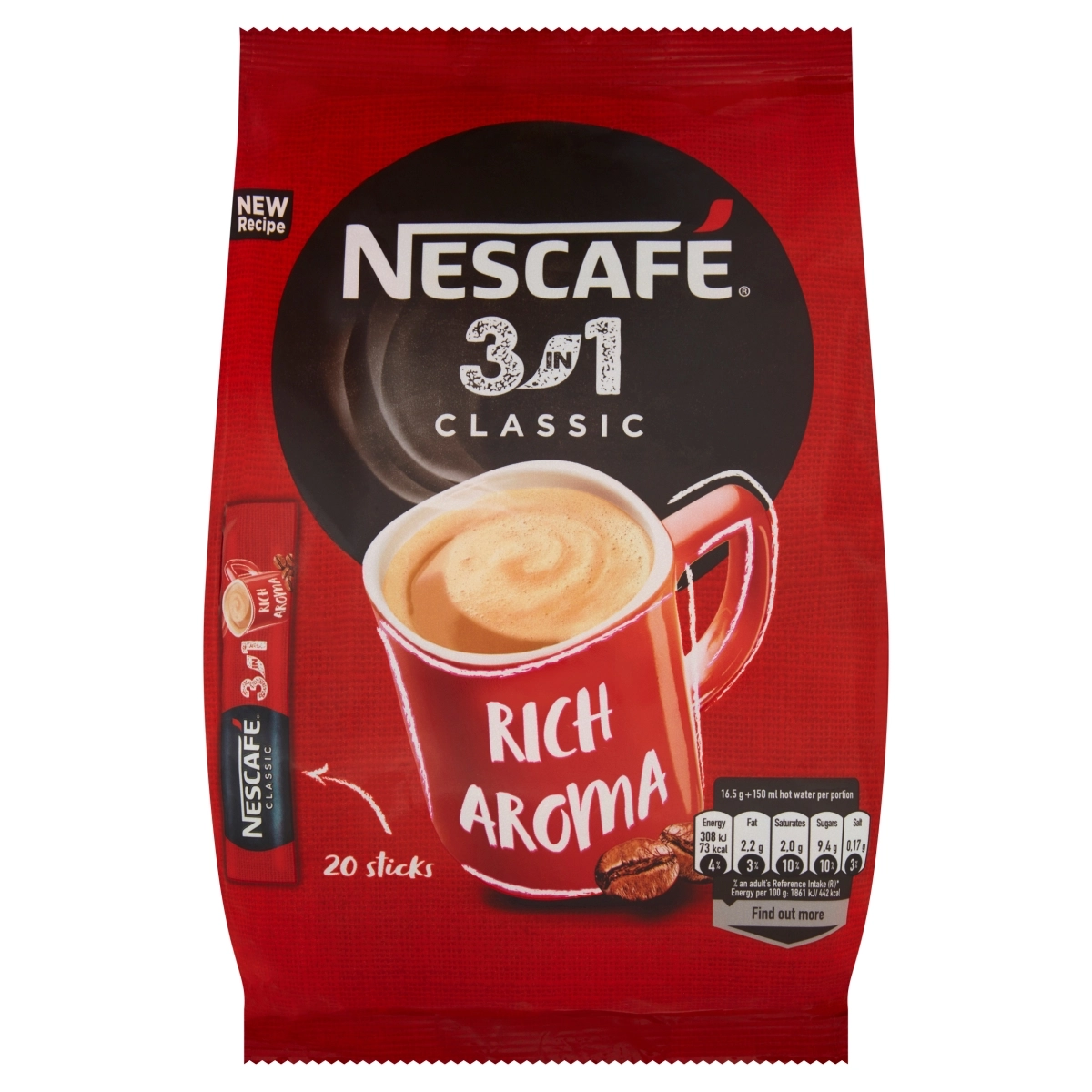 Kawa rozpuszczalna Nescafe Classic 3w1 20szt.