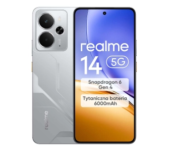 Smartfon realme 14 5G 12/256GB Funkcje AI 6,67" 120Hz 50Mpix Srebrny