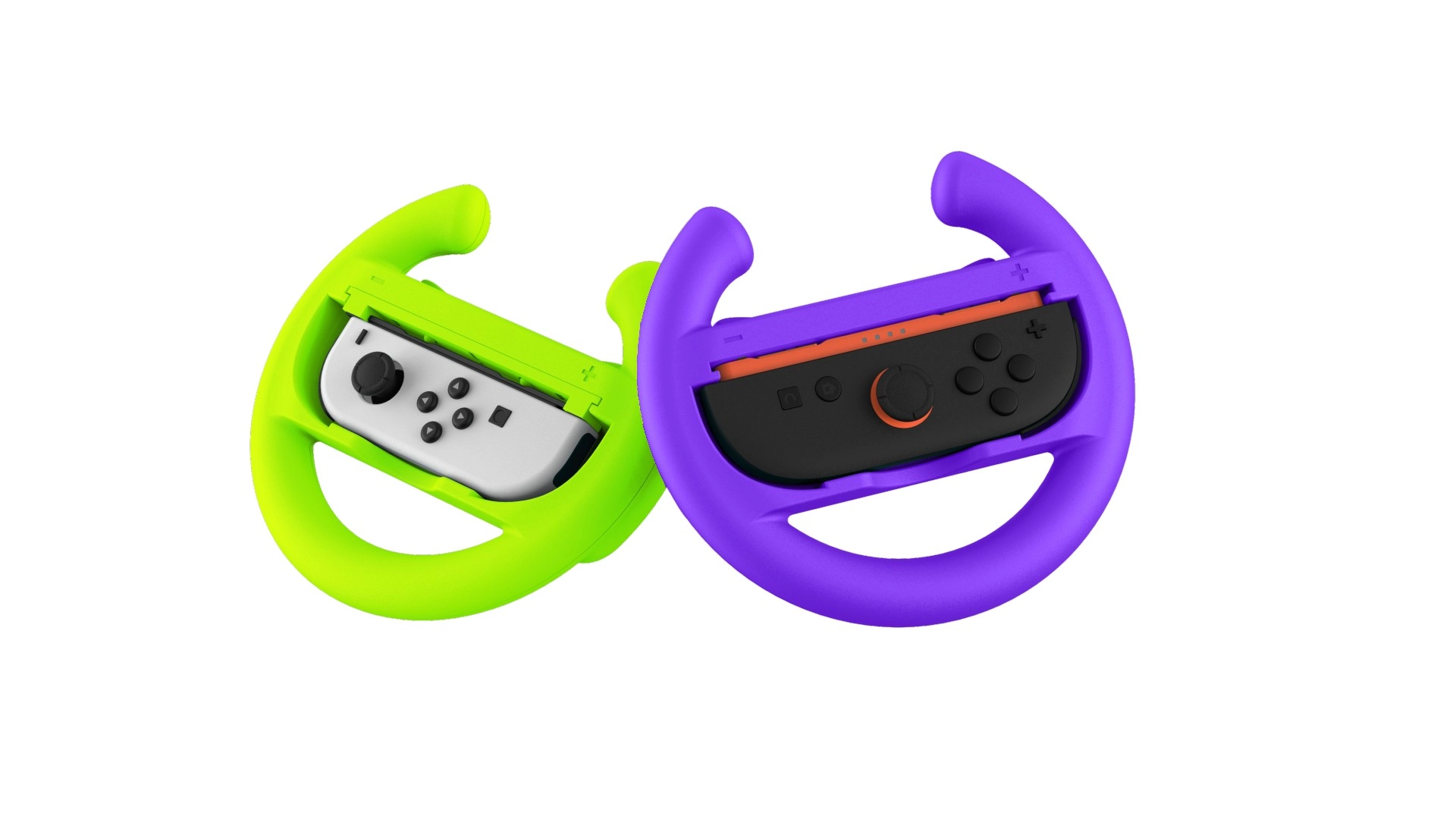 Kierownica Yaxo YGWSJCH02CM  Joy-Con Wheels Set do Nintendo Switch 2 Żółto-fioletowy